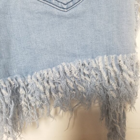Women's Stretch Denim Fringe Western Shorts Sz 11 - Picture 6 of 6